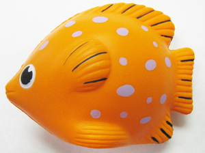PU Foam Toy Tropical Fish Orange Color Promotional Stress Balls