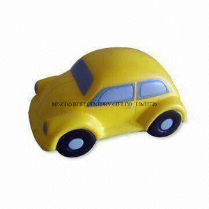 Car Beetle Shape PU Foam Promotional Toy Stress Ball