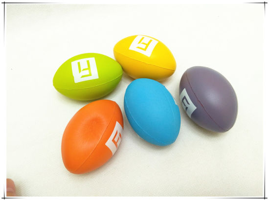 Cute Rugby Balls Shaped PU Soft Slow Rising Squishy Toys