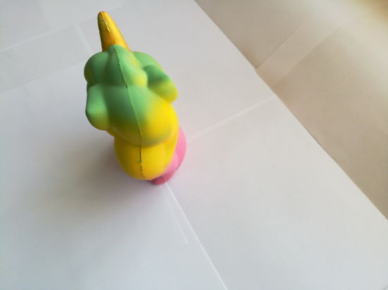 12cm Dream Color Unicorn Horse Head PU Squishy Slow Rising Toy