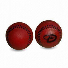 PU Foam Stress Ball Red Baseball Shape Toy