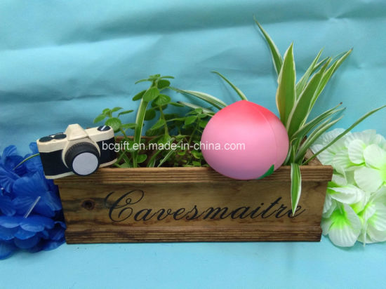 Cute PU Squishy Toy Ripe Peach Slow Rising Scented Squishies