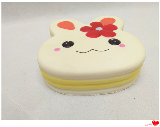 Kids Squishies Bunny Rabbit Cookie Cakes PU Squishy Scented Toy