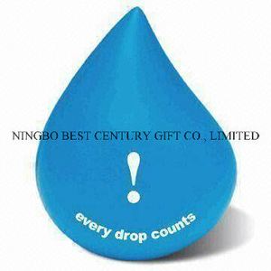 Wholesale PU Water Droplet Shape Stress Reliever with Custom Logo