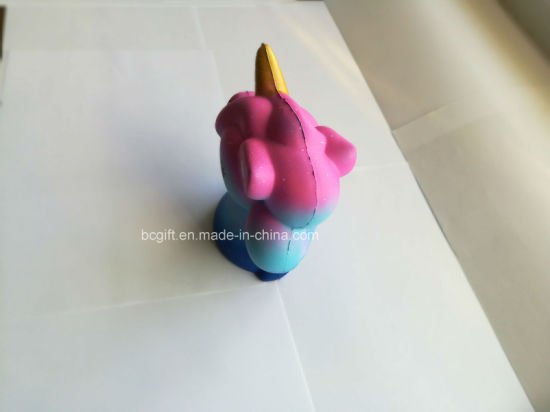 Hot Selling 15cm Jumbo Galaxy Unicorn Horse Head PU Squishy Slow Rising Toys