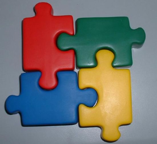 PU Foam Puzzle Pieces Shape Stress Toy