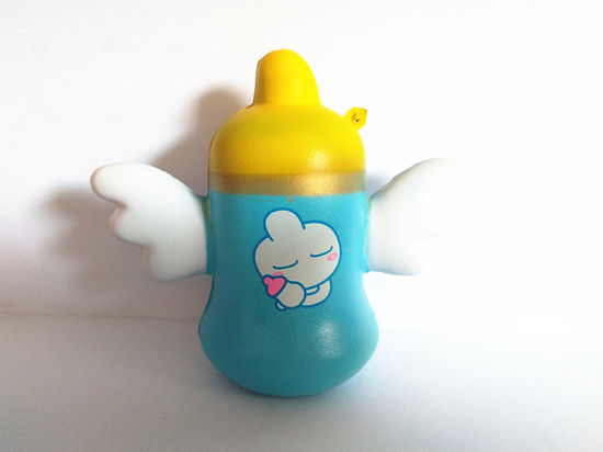 Hot Selling Angel Milk Bottle PU Squishy Slow Rising Toy