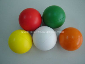 Hot Sale PU Stress Balls Round Plain Various Colors