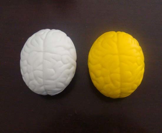 PU Squeeze Stress Toy Brain Design Stress Balls