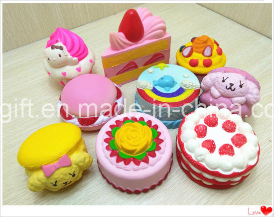 Wholesale Random Squishies Breads and Cakes PU Slow Rising Squishy Toys