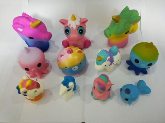 Wholesale Assorted Unicorns Animals Series PU Squishy Slow Rising Toys