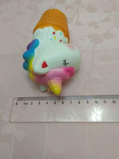 Unicorn Horse Head Ice Cream PU Squishy Slow Rising Toy