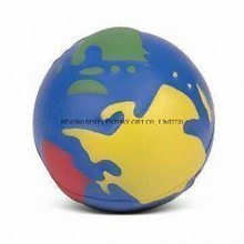 PU Foam Anti Stress Ball Globe Ball Shape