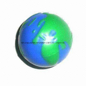 PU Anti Stress Ball Earth Globe Ball World Design Toy
