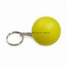 Wholesale PU Stress Keychain in Round Shape Promotional Stress Balls