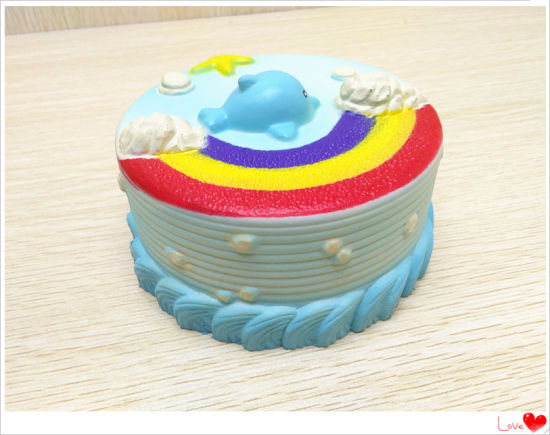 Hot Selling Rainbow Cake Squishies Slow Rising PU Squishy Toys Wholesale