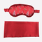 Wholesale Solid Color Sleep Mask Silk Like Material Satin Eye Patch Adjustable Imitated Silk Fabric Eyepatch Comfortable Breathable Eyemask with Piping