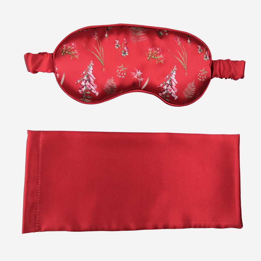 Wholesale Solid Color Sleep Mask Silk Like Material Satin Eye Patch