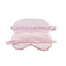 Best Most Comfortable Soft Pure 100 Silk Pink Washable Luxury Sleep Eye Mask Cute Novelty Sleeping Eye Patch with Elegance Embroidery Logo Design Eyemask